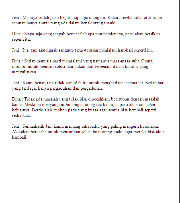 Naskah Drama Bahasa Sunda 6 Orang Singkat
