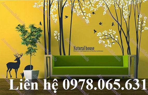 tranh tường phòng khách tranh tường phòng ngủ