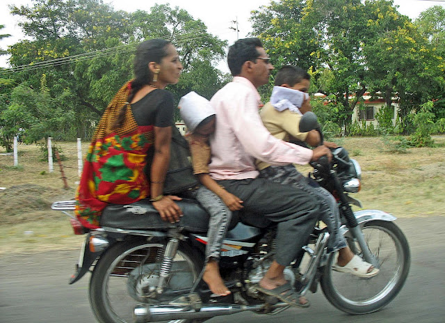 family on a mobike
