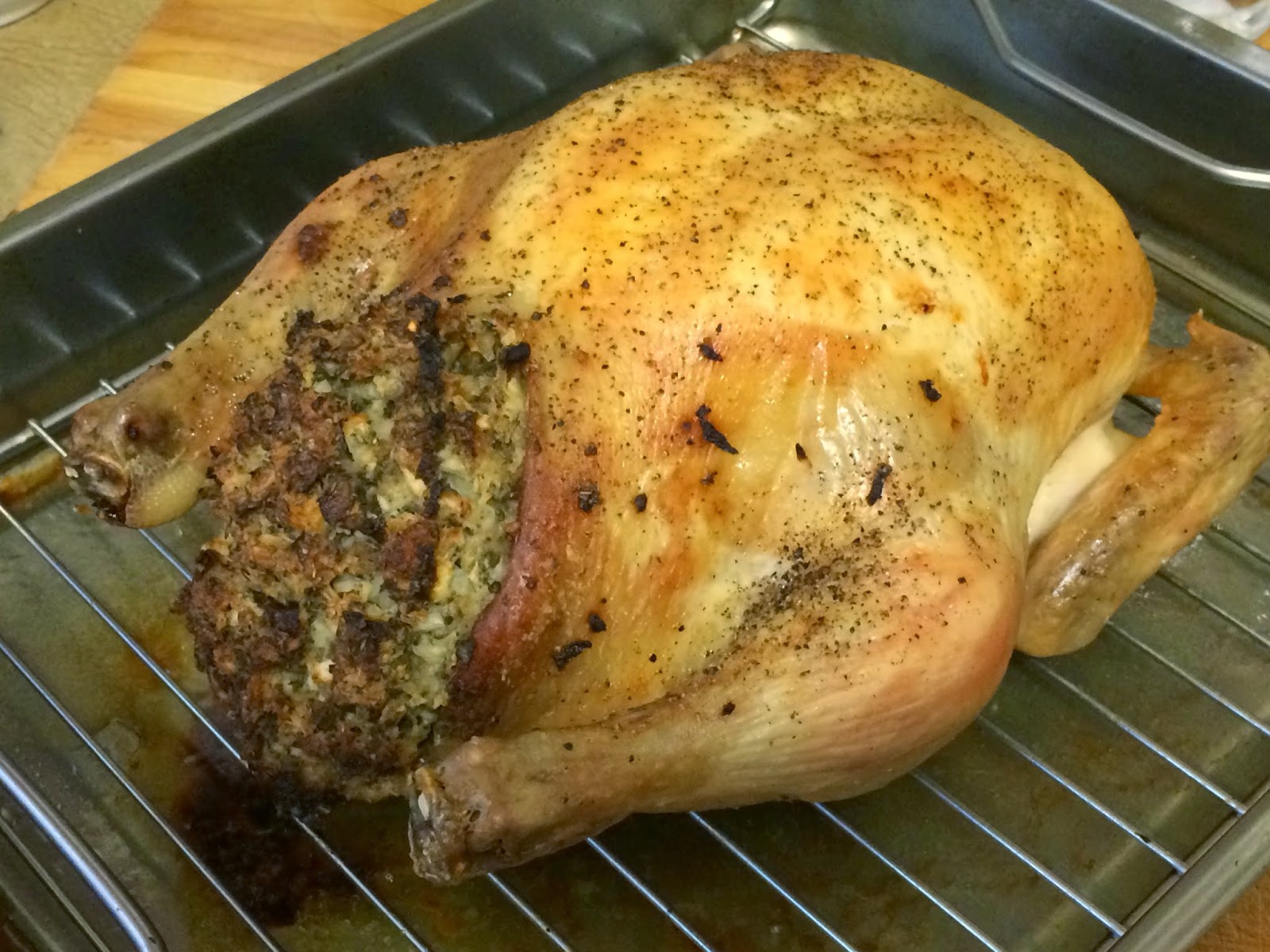 Classic Roast Chicken with Sage and Onion Stuffing A Dash Of Flavour