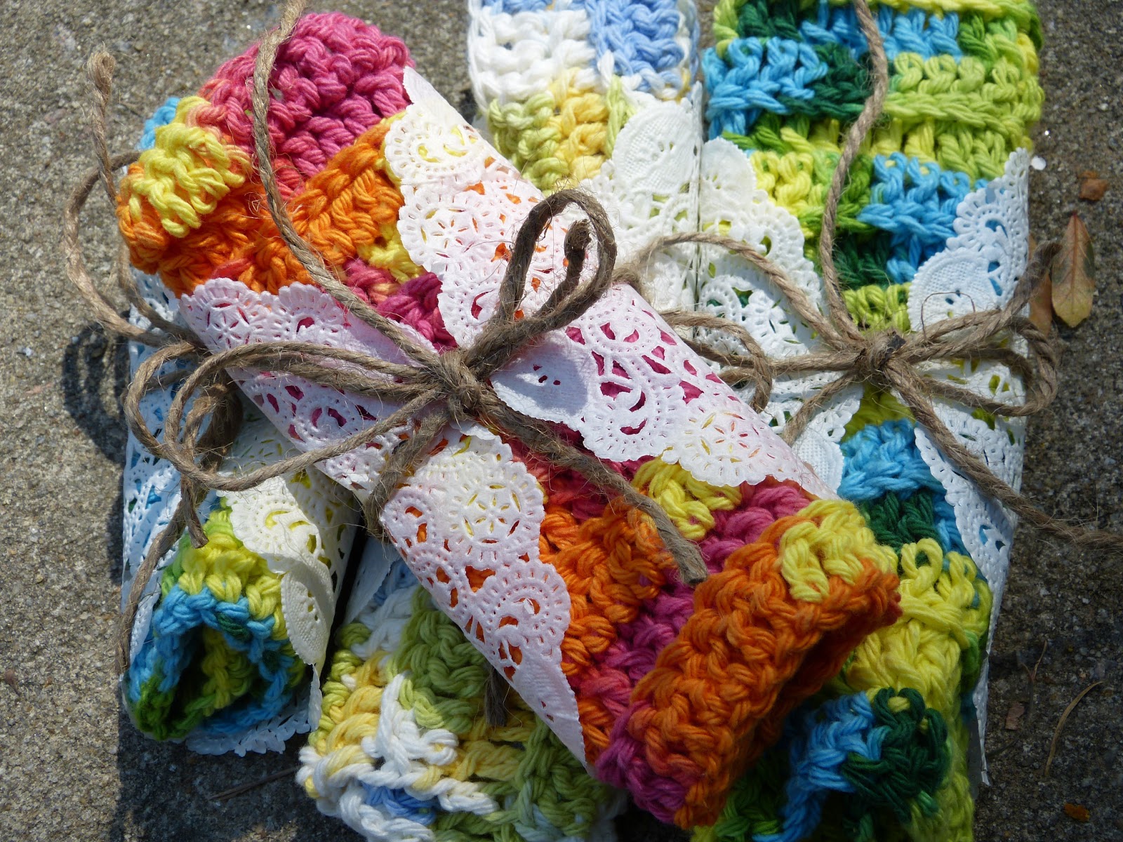 the homespun heart Crocheted Dishcloths
