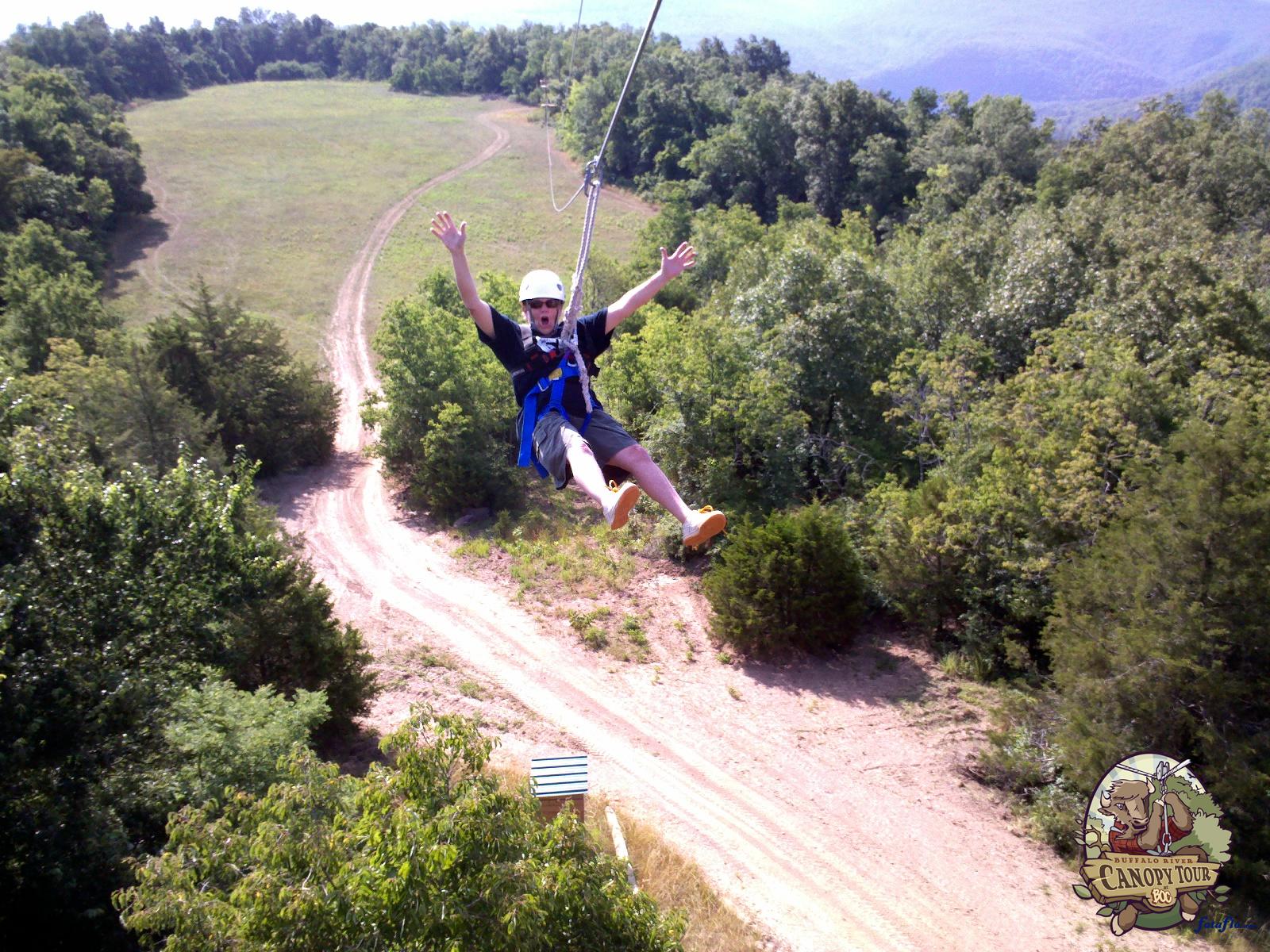 Ziplining Across the USA Thursday July 18 Buffalo River Canopy Tour