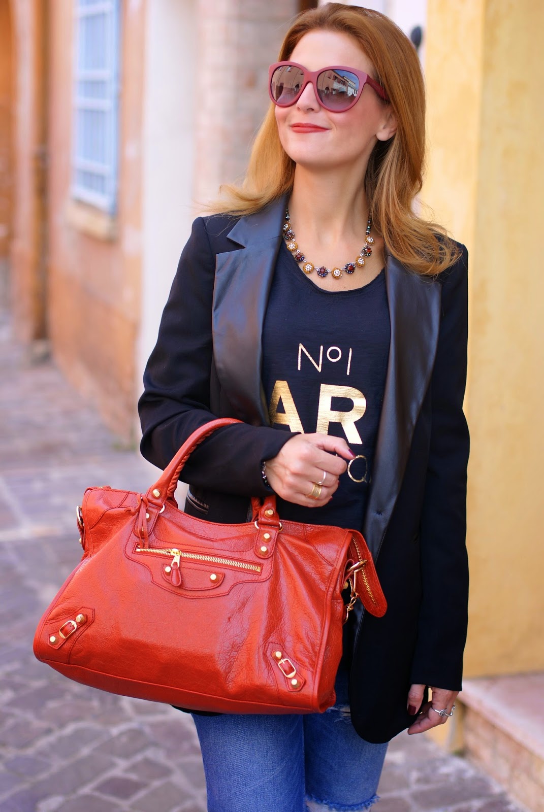 Sodini bijoux new fall winter collection, Balenciaga bag rouge ambre, Fashion and Cookies, fashion blogger