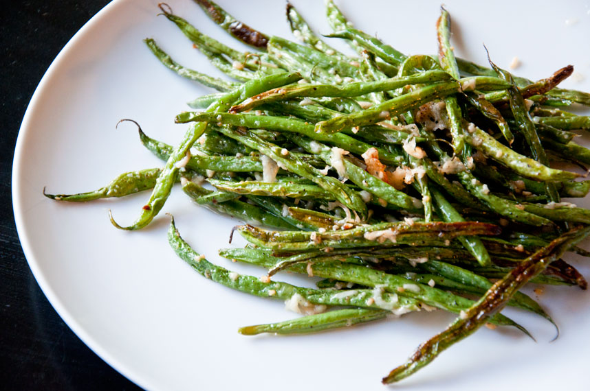 Rootandblossom Oven Roasted Garlic Parmesan Green Beans