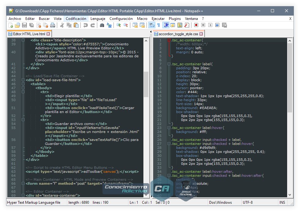 Notepad++ 6.8.8 [Freeware] Uno de los editores de texto open source
