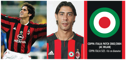 Football Teams Shirt And Kits Fan Milan Coppa Italia 2003 04 Patch