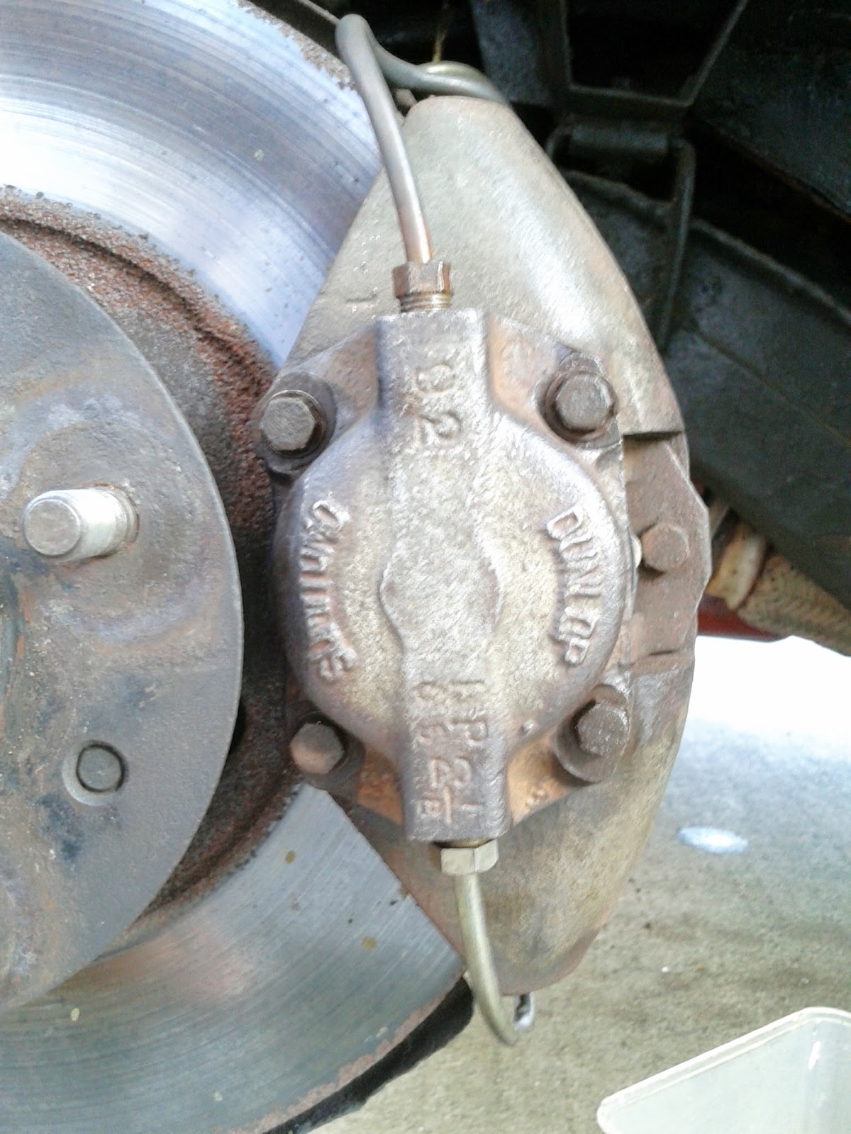 brake disc caliper sumitomo piston machine brakes installed testing housing finally ready