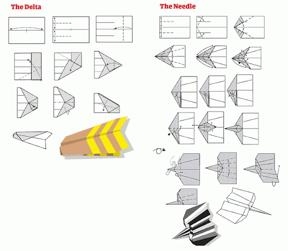 Como hacer aviones de papel paso a paso - The Delta y The Needle