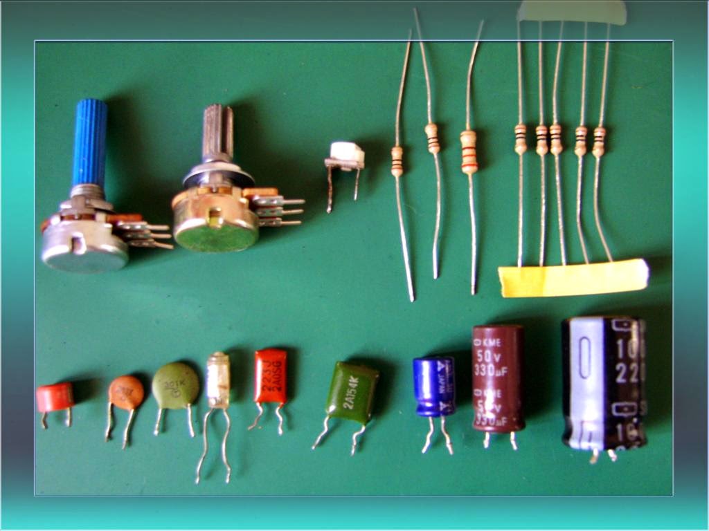 Cachivaches electrónicos Las resistencias y capacitores Teoría