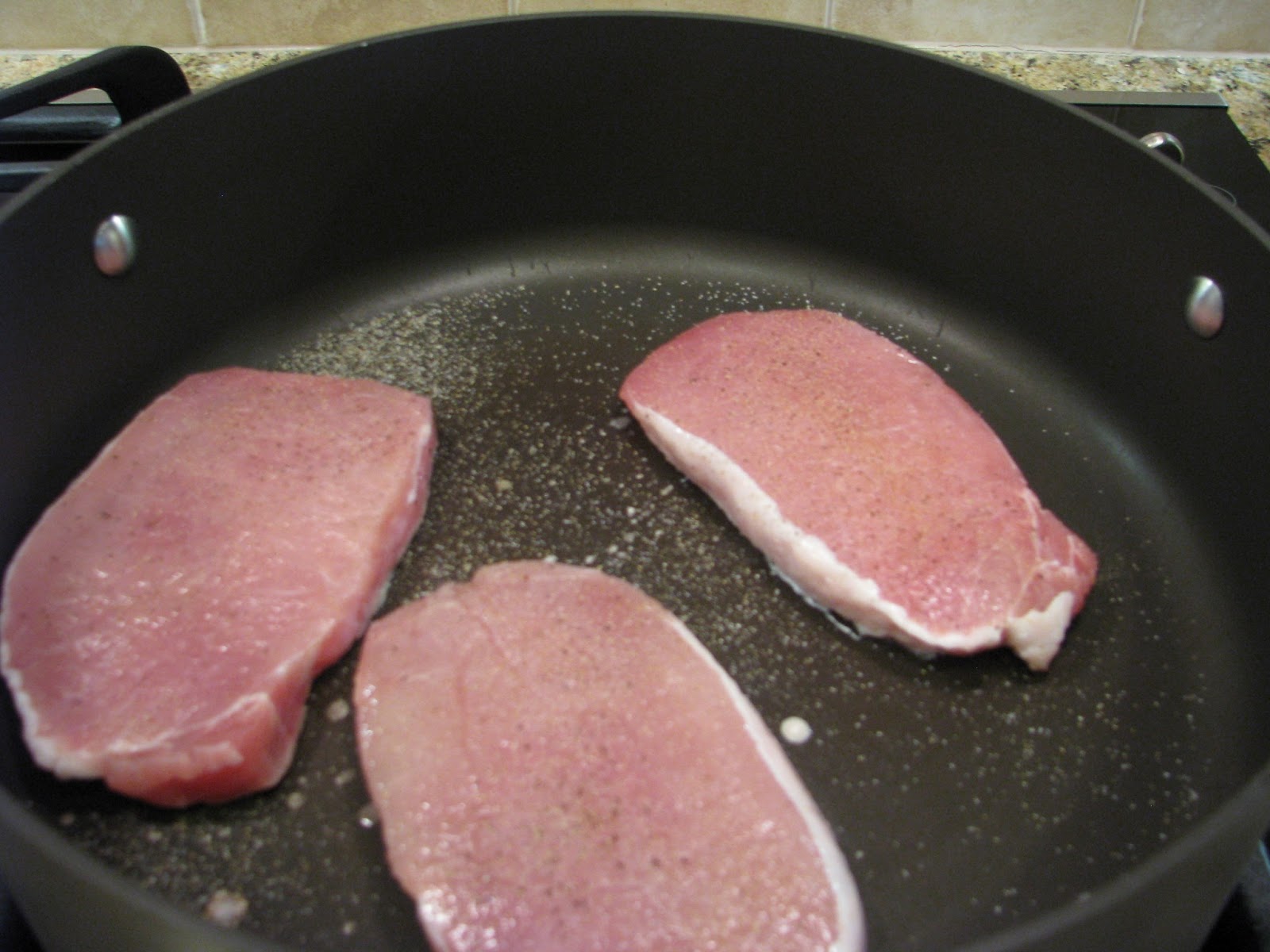 Designs by Pinky Pork Chops in Golden Mushroom Sauce