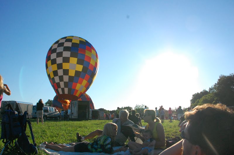 And soon, the balloons started to fill the sky.