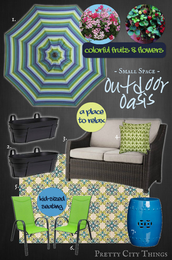 Living Pretty: A Small Space Outdoor Oasis: Plans for the Balcony