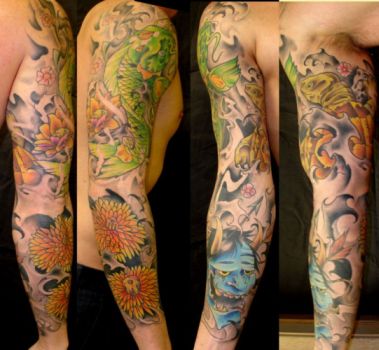 Wonderfull Japanese Tattoo Sleeve