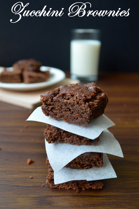 Palakkad Chamayal Eggless Whole Wheat Zucchini Brownies