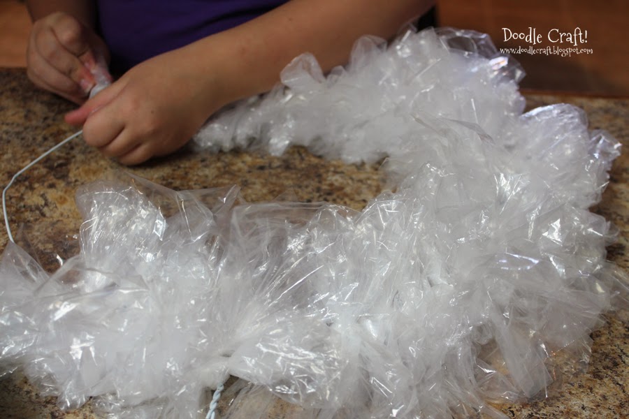 Doodlecraft Sandwich Bag Wreath!