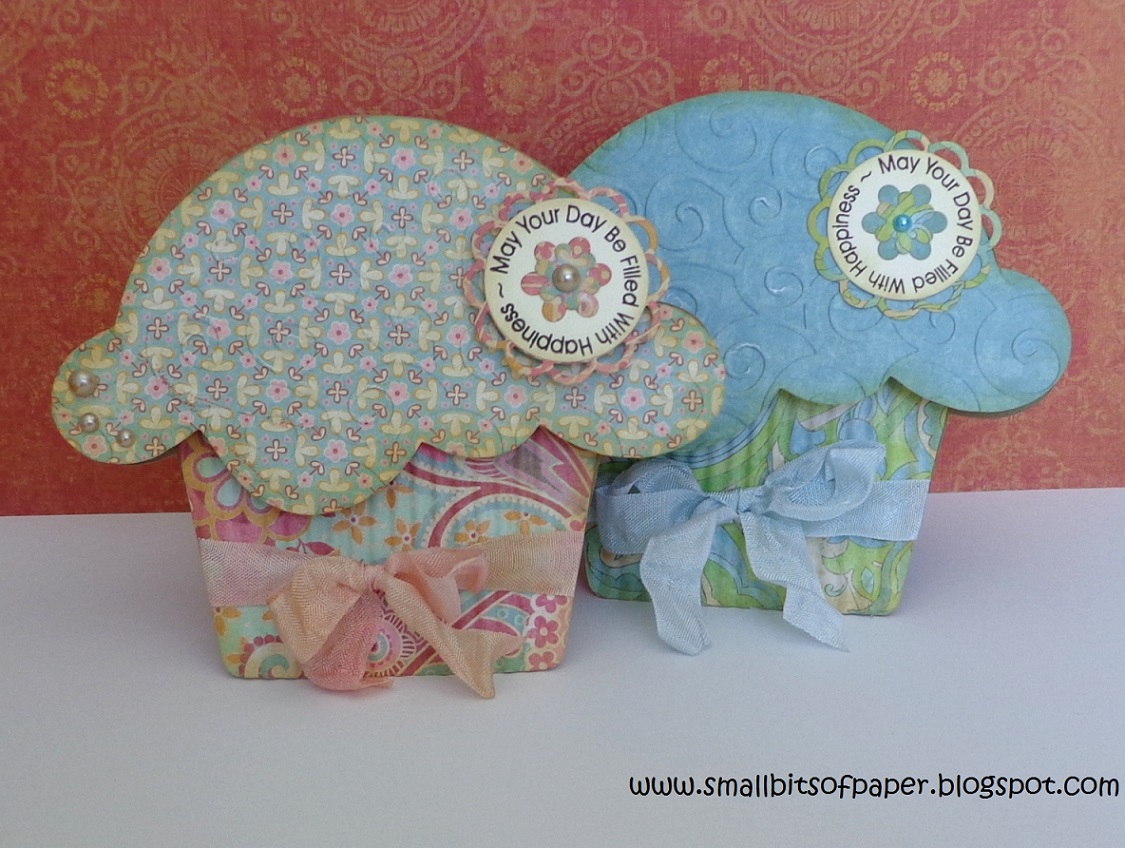 Cupcake Gift Card Holders Small Bits of Paper