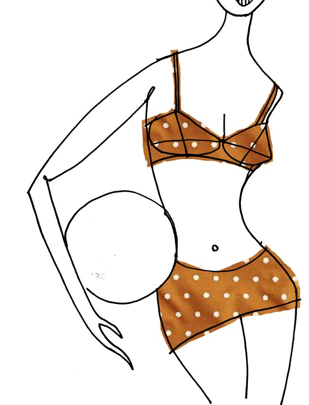 Bathing Suit Sketches