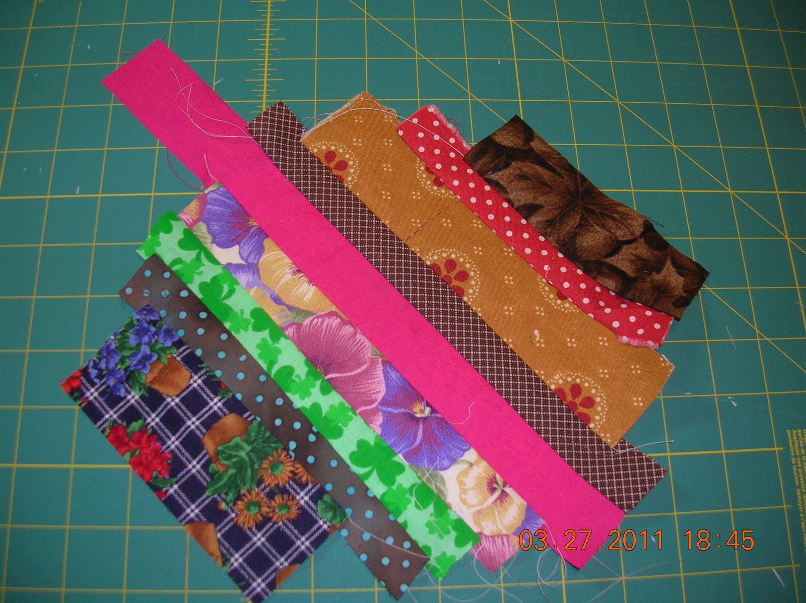 Hazel Dell Quilts Dryer Sheet String Block