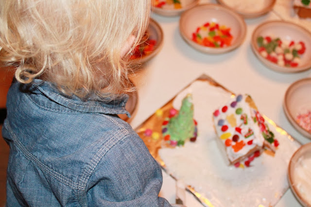 Gingerbread house making