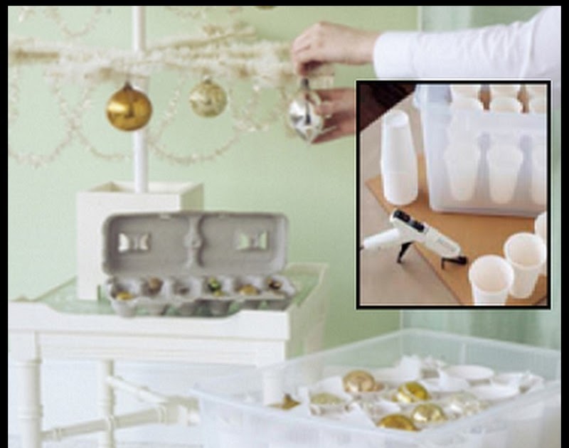 Dollar Store Crafter Safe Ornament Storage