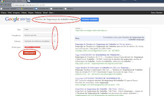 Utilizando o Google Alerta para conseguir um emprego