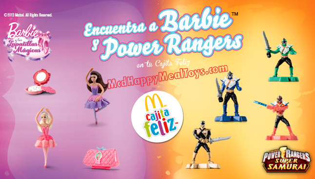 Barbie e as Sapatilhas Magicas & Saban’s Power Rangers Super Samurai