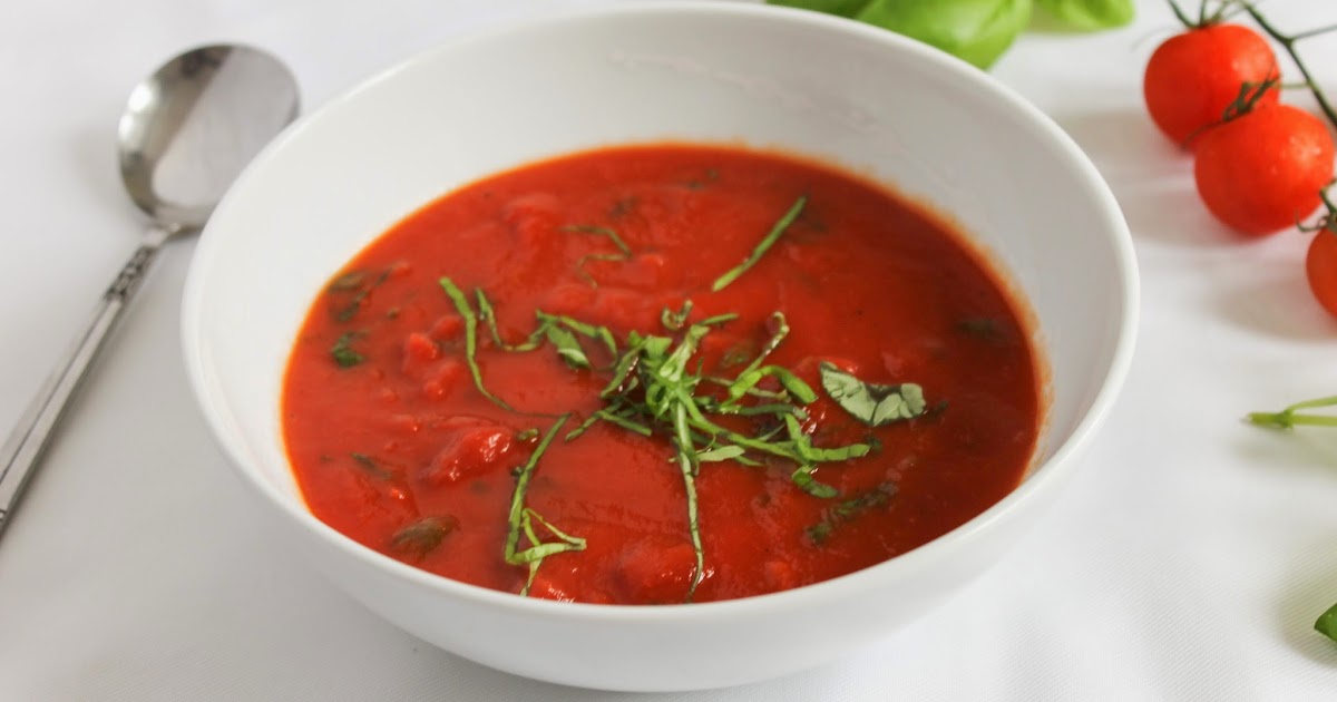 eat like you love yourself Tomato and Basil soup