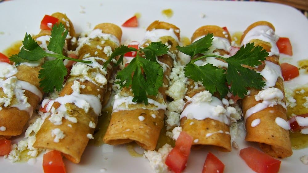 Taquitos de Papa con Chorizo (También pueden ser Vegetarianos) Mi