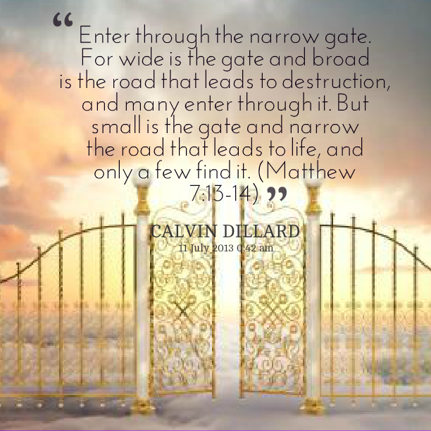 Emmaus Road Ministries The Gate Is Not The Door