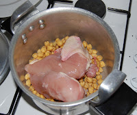 دجاج قدرة بالحمص Cocotte+poulet