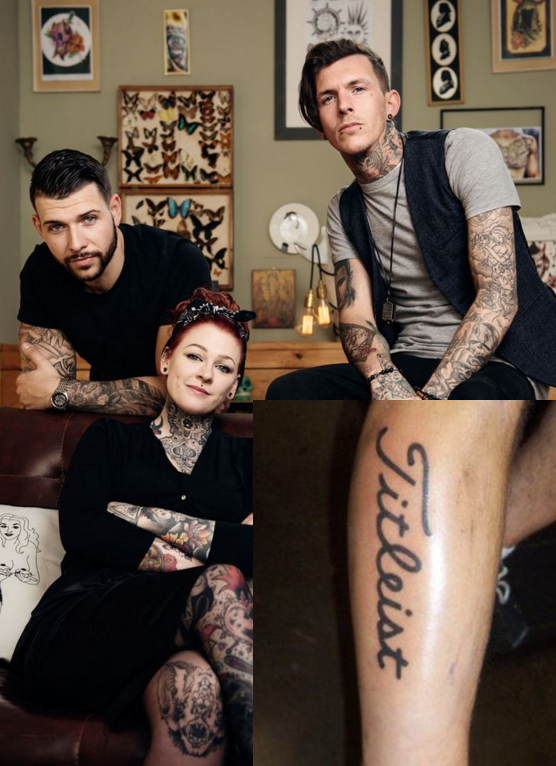 Tattoo Fixers Last Night | quot tattoo fixers quot tv show features guy with titleist tattoo Tattoo Fixers Last Night | quot tattoo fixers quot tv show features guy with titleist tattoo