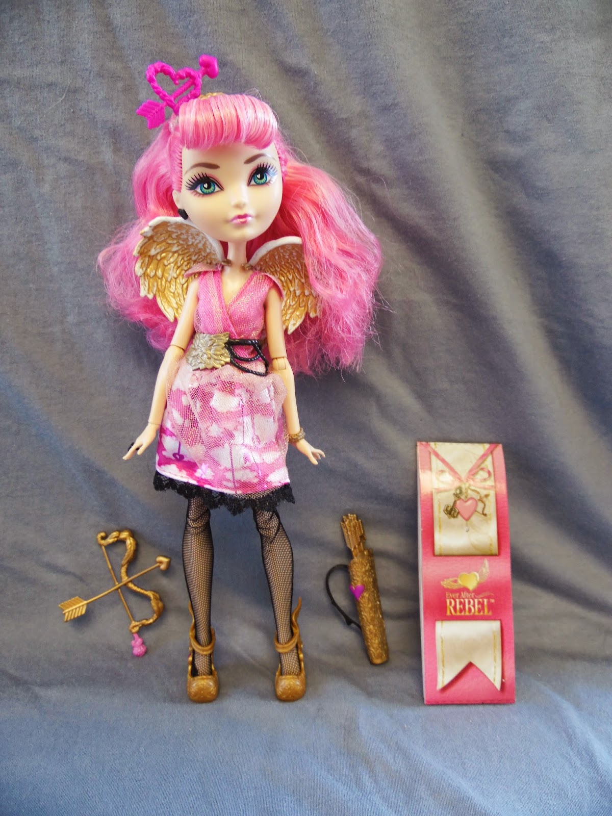 Ever After High C.A. CUPID Doll First Chapter Mattel Headband Shoes Bow &  Arrow
