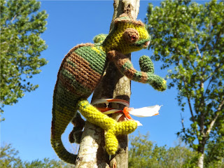 Camaleón amigurumi Camaleón de crochet