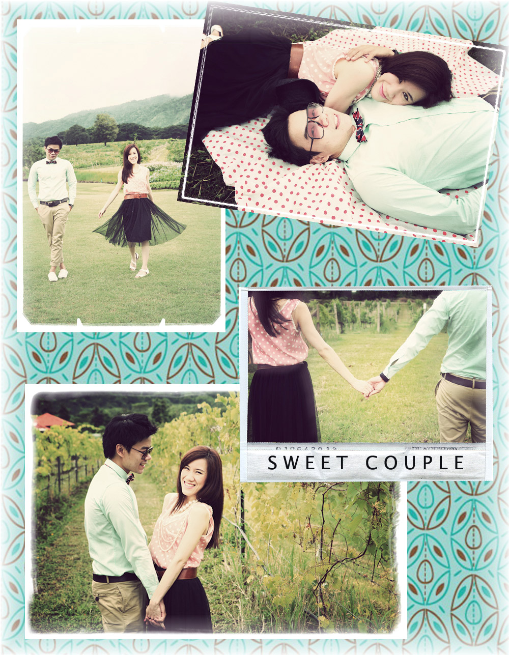 Sweet and Cute Couple Scrapbook