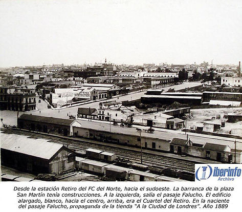 1889- Cuando era la Estación Retiro del FFCC DEL NORTE DE BUENOS AIRES