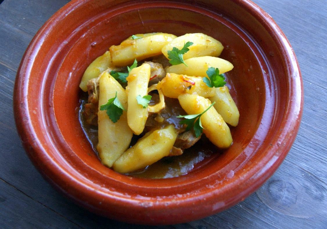 Fleur d'oranger, Masala & Co.. Moroccan Jerusalem artichoke tagine
