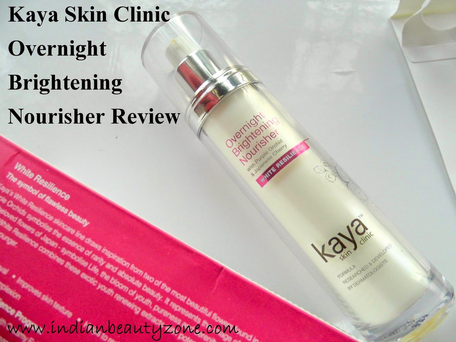 Kaya Skin Clinic Overnight Brightening Nourisher Review Anti ageing and skin brightening night creams