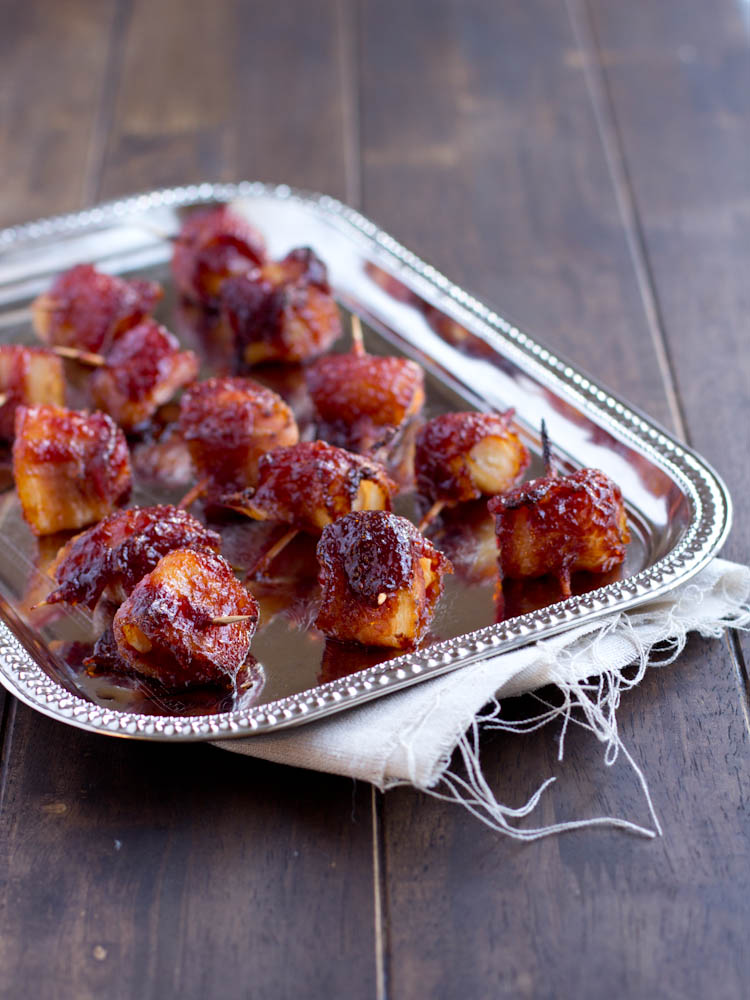 Bacon Wrapped Water Chestnuts {guest post} Rachel Cooks®