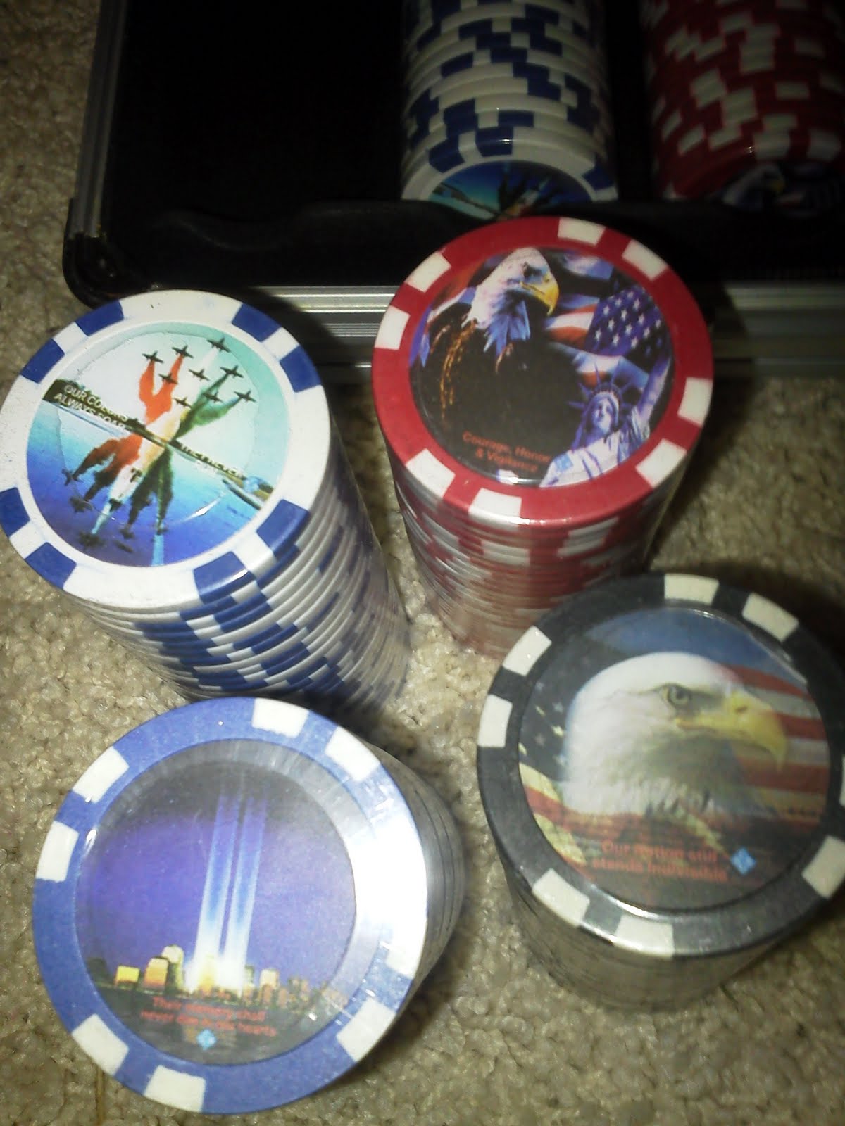 Trade poker chips