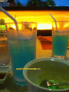 blue iced tea at City Buffet in Robinsons Ortigas