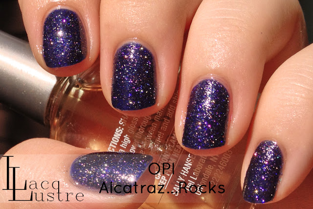 OPI Alcatraz...Rocks with topcoat OPI Alcatraz...Rocks Swatches and Review