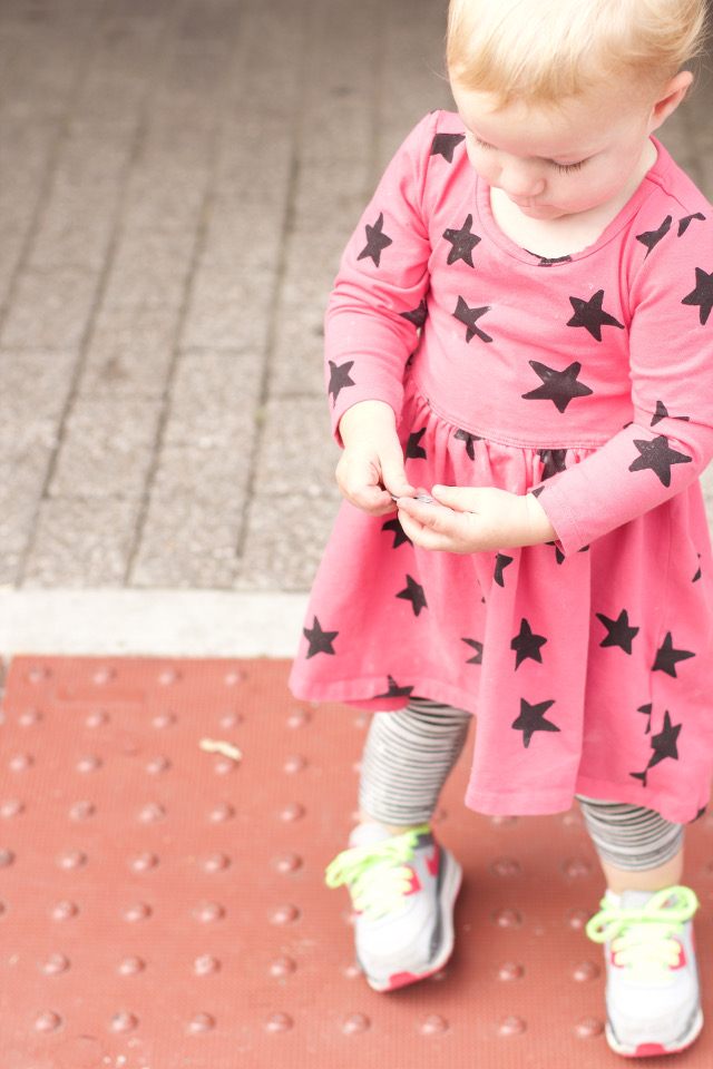 Toddler girl outfit with sneakers
