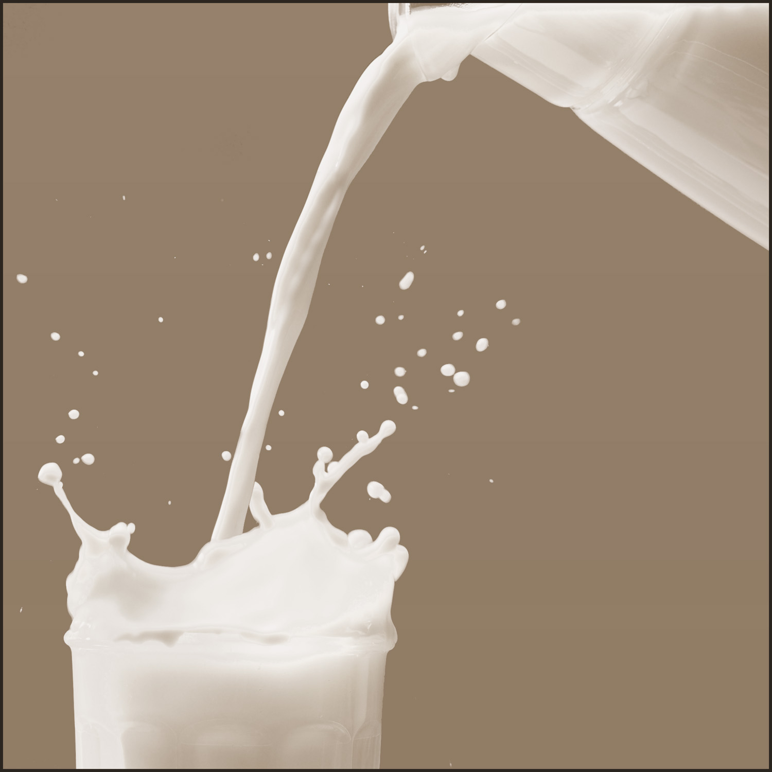 Chocolate Milk Glass Falling Chocolate Milk Glass Falling