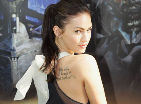 megan fox tattoos megan fox tattoos