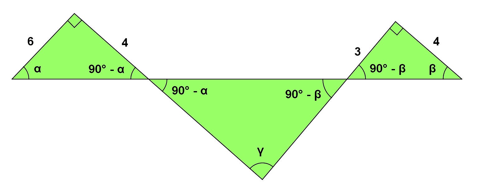 Math Principles Three Triangles Three Unknown Angles