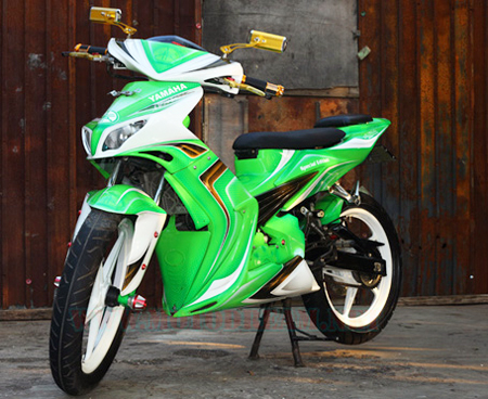 jupiter mx tema hijau modifikasi yamaha jupiter mx tema hijau title=