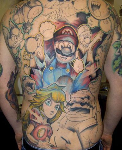 Mario Brothers tattoo Posted by tenant86 at 1029 PM 0 comments
