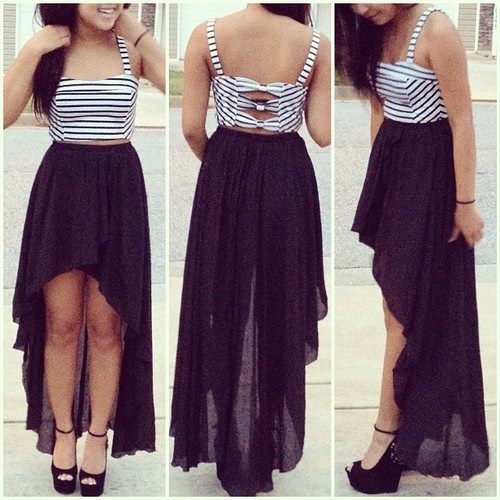 saia longa mais curta na frente