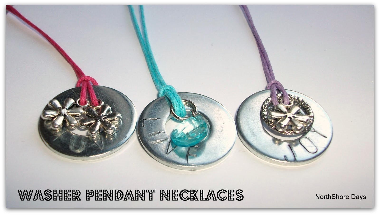 NorthShore Days..... Washer Pendant Necklaces