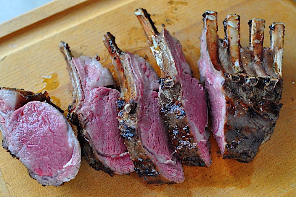 Beer Cooler Sous Vide Grilled Rack of Lamb Dad Cooks Dinner